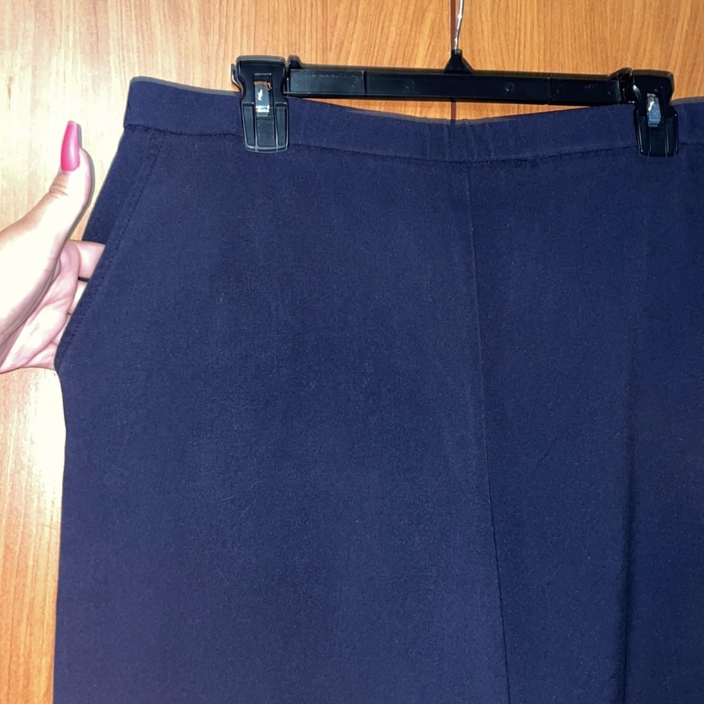 Briggs New York Elastic Waist Pants W/ Pockets - Blue - Size 14S - Picture 4 of 11